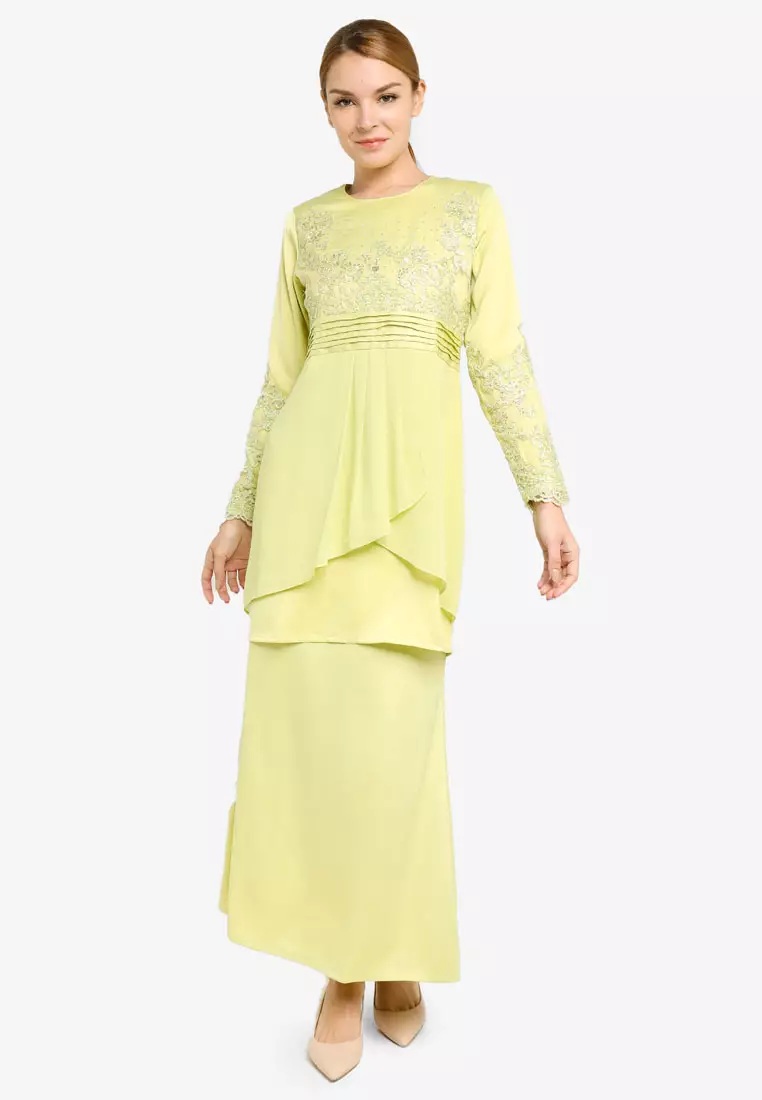 Embroidery and Pleats Kurung Modern