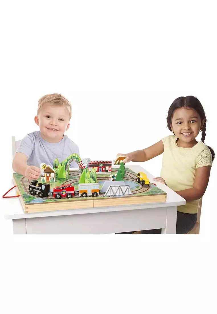 Melissa and doug top take along railroad