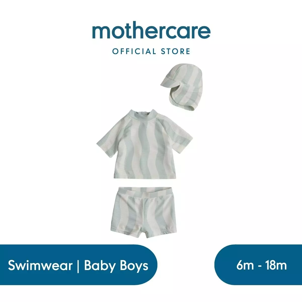 Jual Mothercare Mothercare Sunsafe UPF50+ Rash Vest, Shorts and Keppi ...
