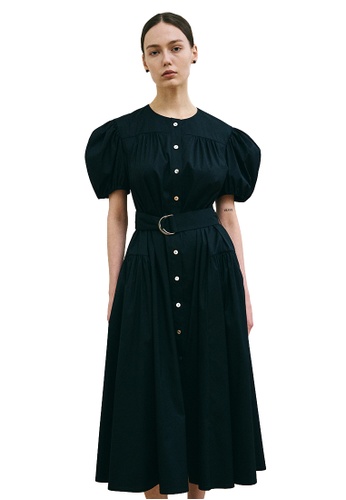TAV [Korean Designer Brand] SHIRRING MINI DRESS - BLACK 2023 | Buy TAV ...