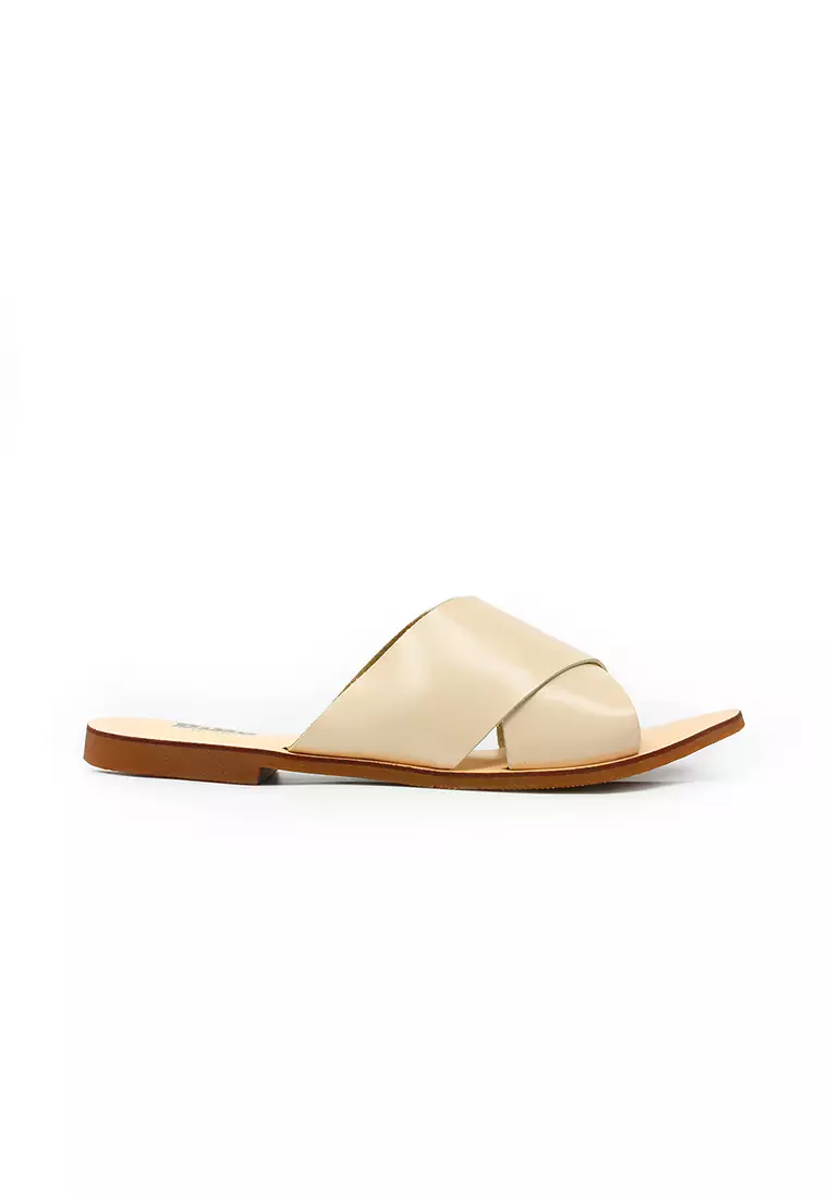 Discount on Bibo  shoes - SKU: Fairy Leather Flat Slippers