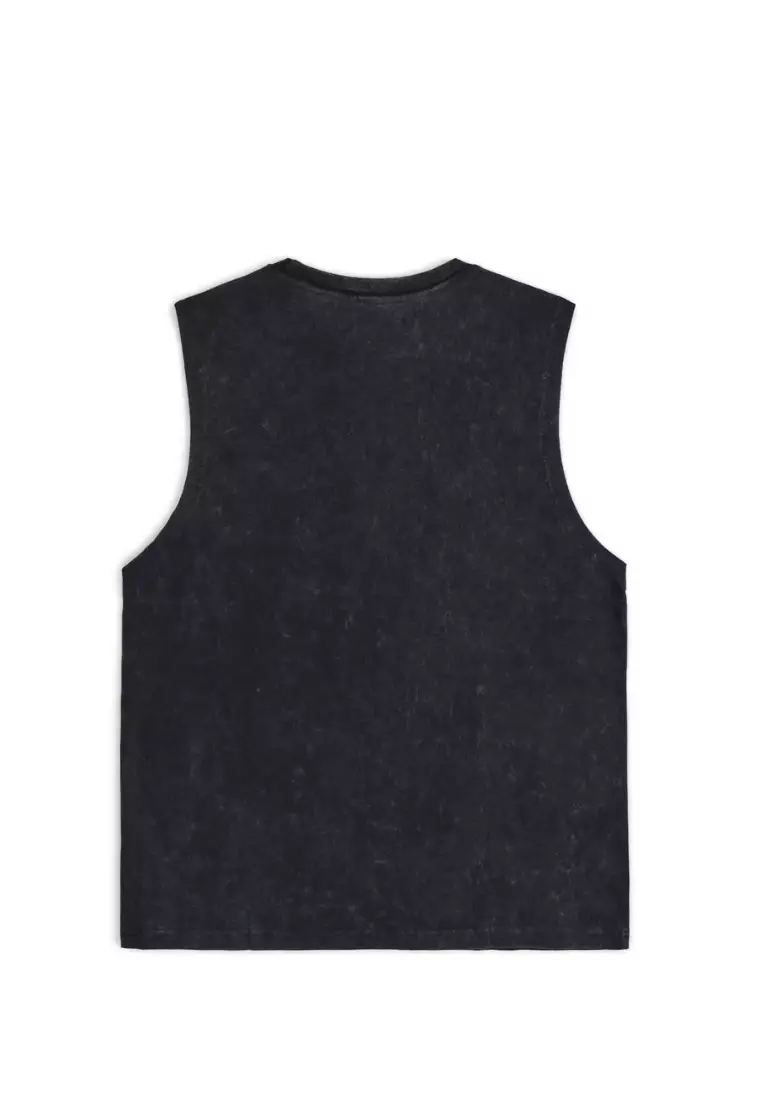 NYC Streetwear - Chase the Unknown Sleeveless Muscle Tee - Black