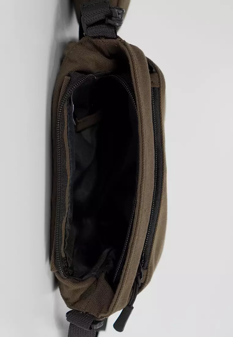 Tas Selempang Sling Bag Waterproof Anti Air Penutup Resleting Yua Series - Coklat