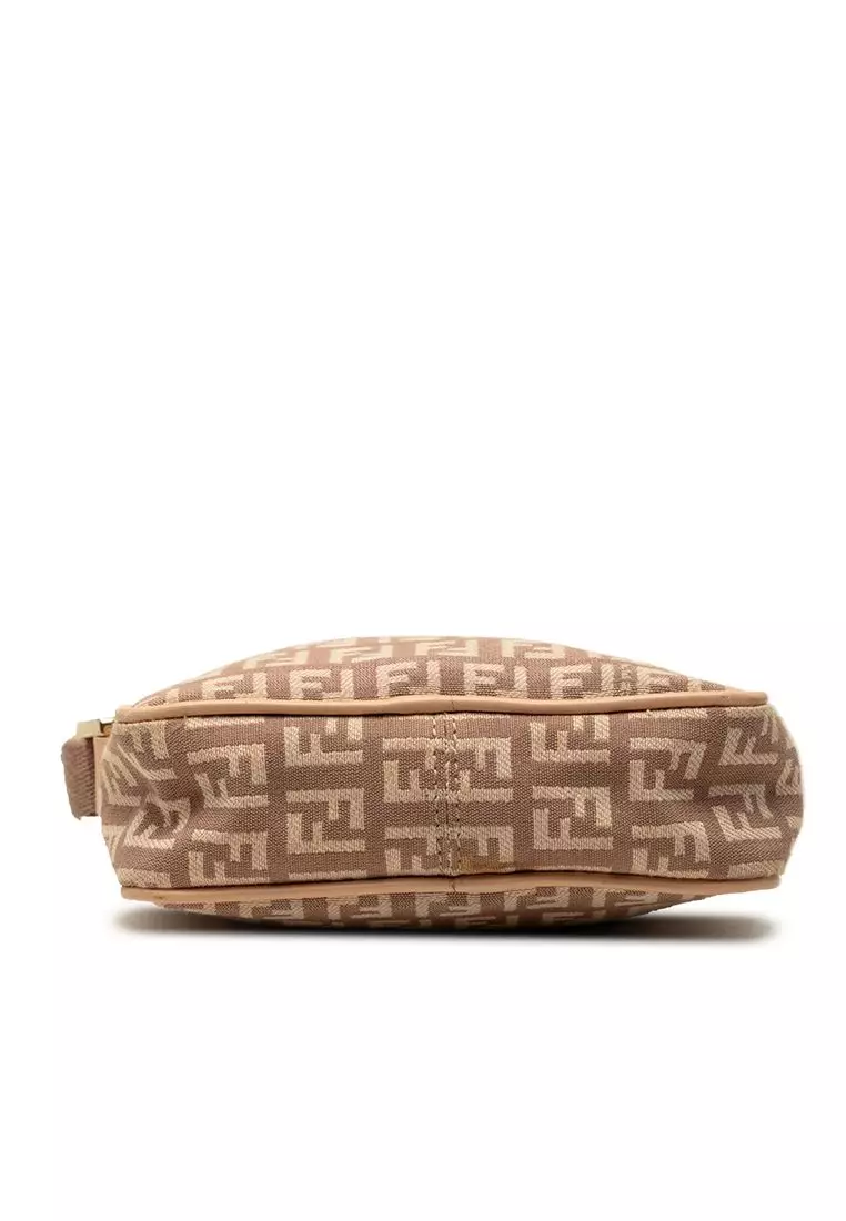 Pre-Loved Fendi Zucchino Canvas Crossbody