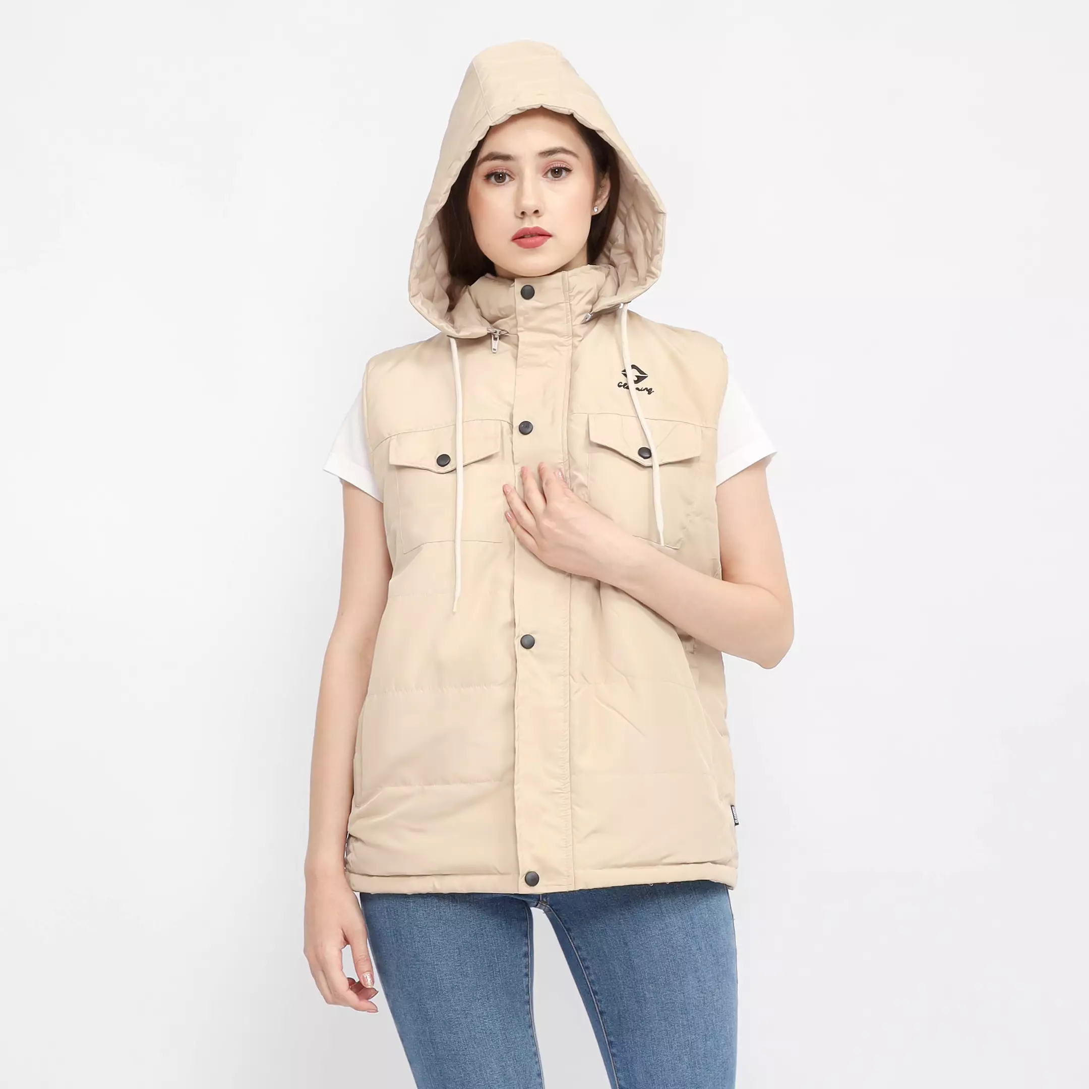 Vest Gloaming Candless Gelembung Rompi Gunung Cream