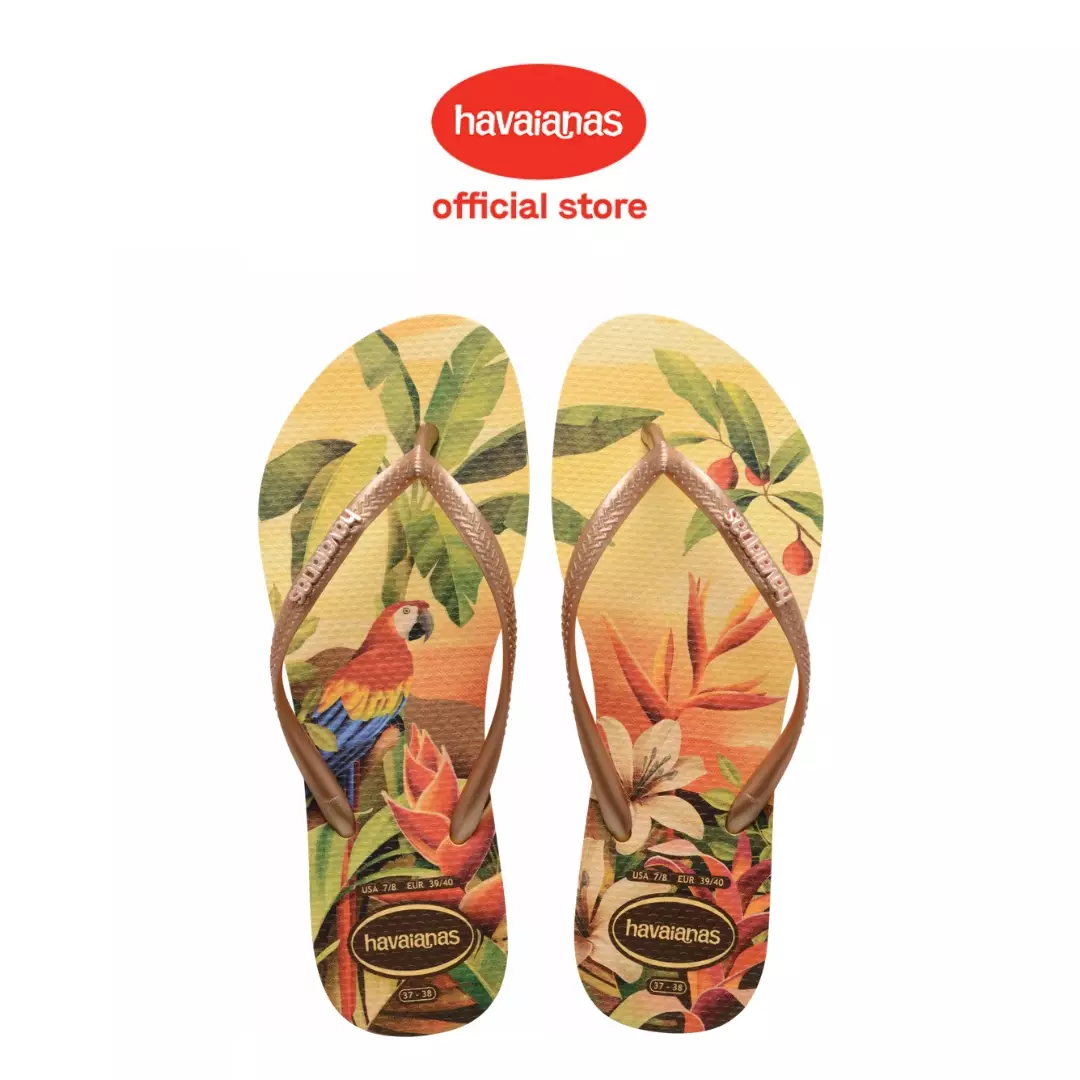 Havaianas 5559 Slim Tropical Caja Yellow - Sandal Wanita