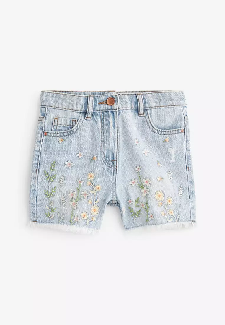 Next girls deals denim shorts