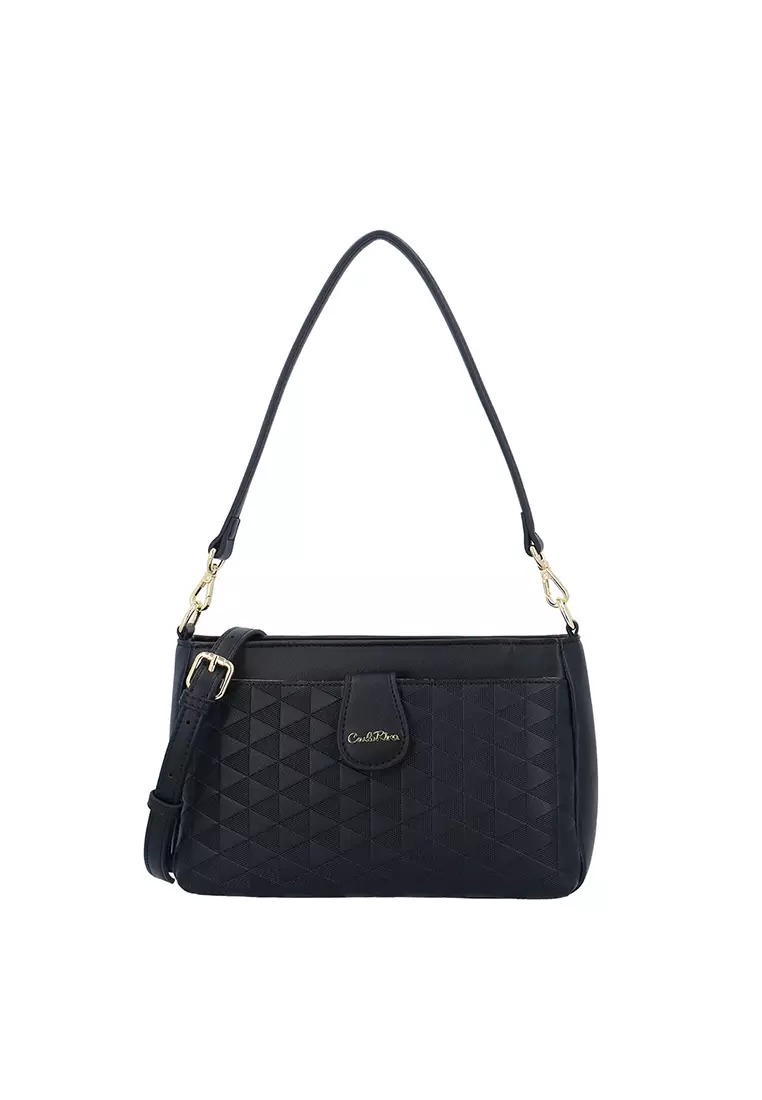 Megan Top Handle Bag - Black