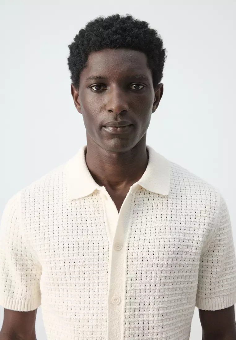 Openwork Knitted Shirt