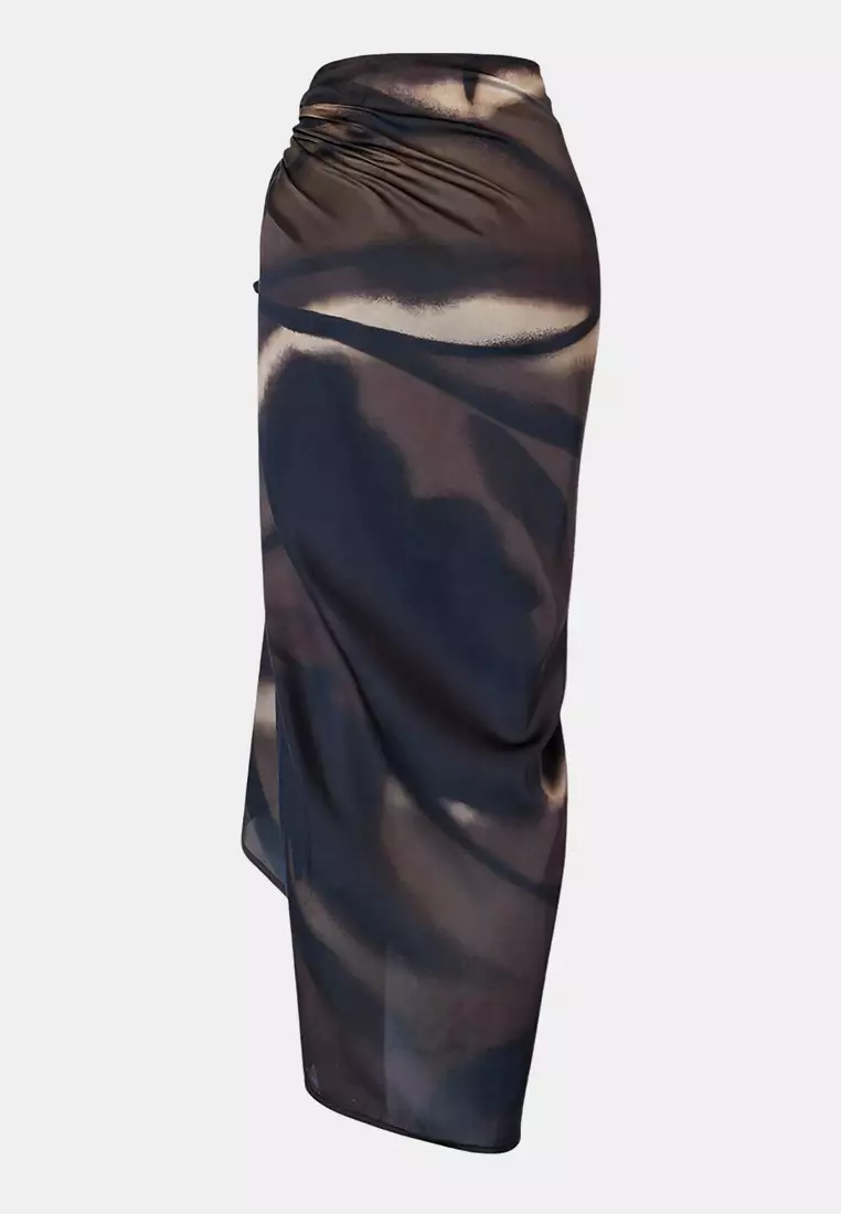 Abstract Patterned Woven Maxi Beach Pareo Tbess23Pr5