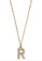 Timi of Sweden gold Chrystal Letter Necklace R F2E7DACE2D0598GS_1