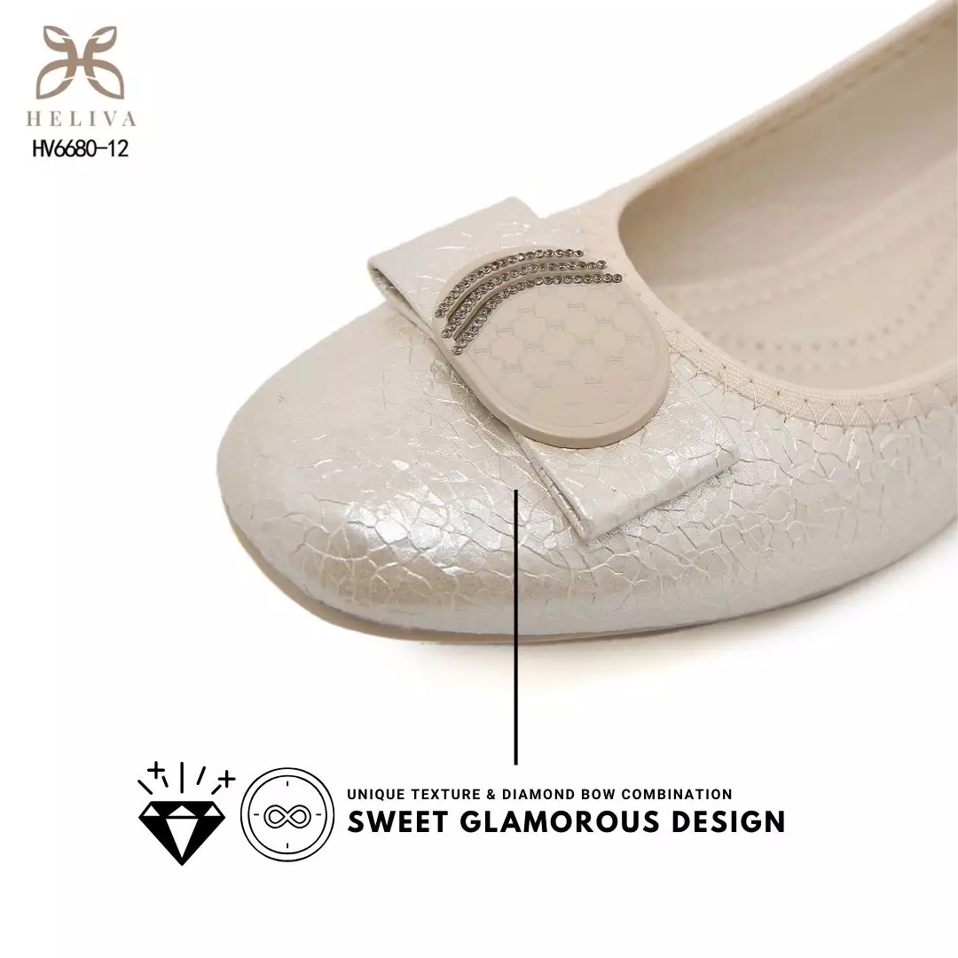 Heliva Larisa Luxe Medallion Flat Shoes  1cm Sole HV6680-12