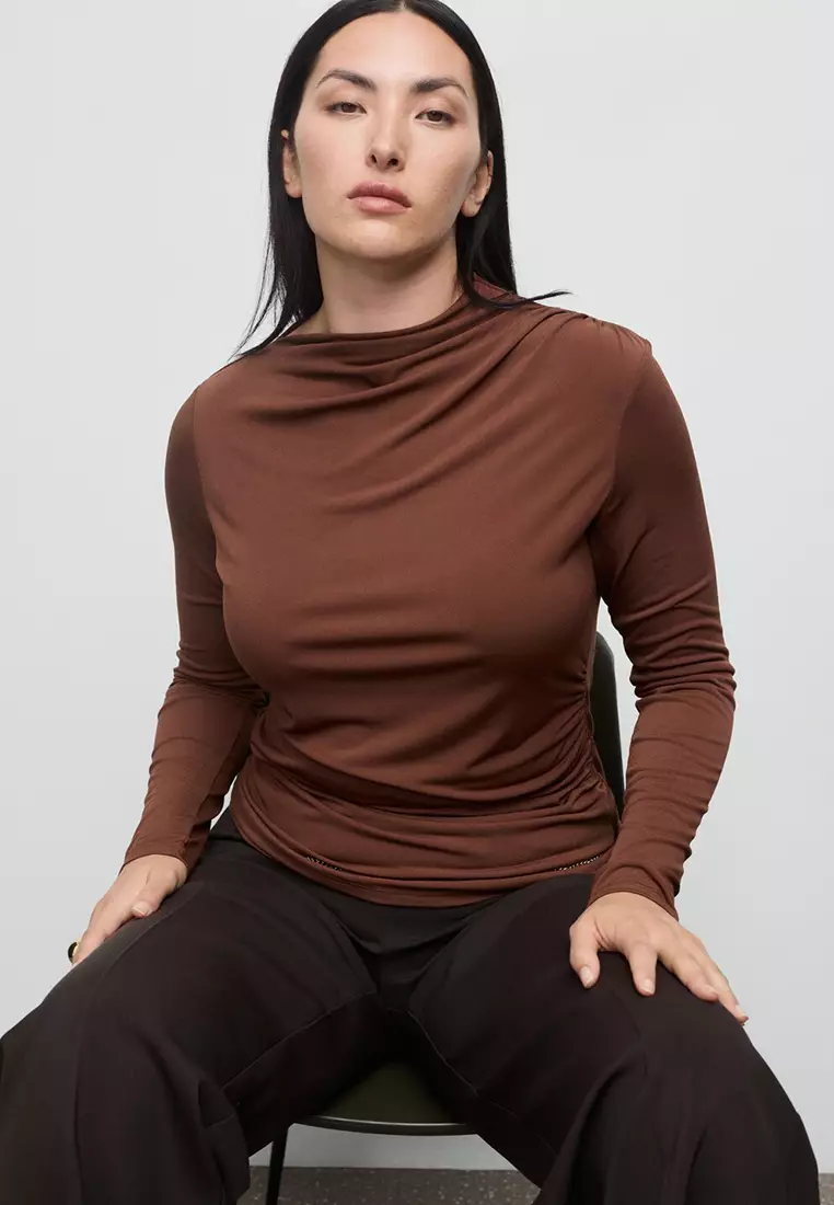 Draped Fitted Top