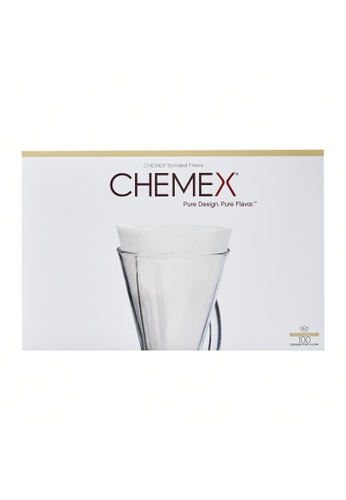 Jewel Coffee Chemex Bonded Filters, Unfolded, Half Moon, 100ct BC620HLE05F7E2GS_1