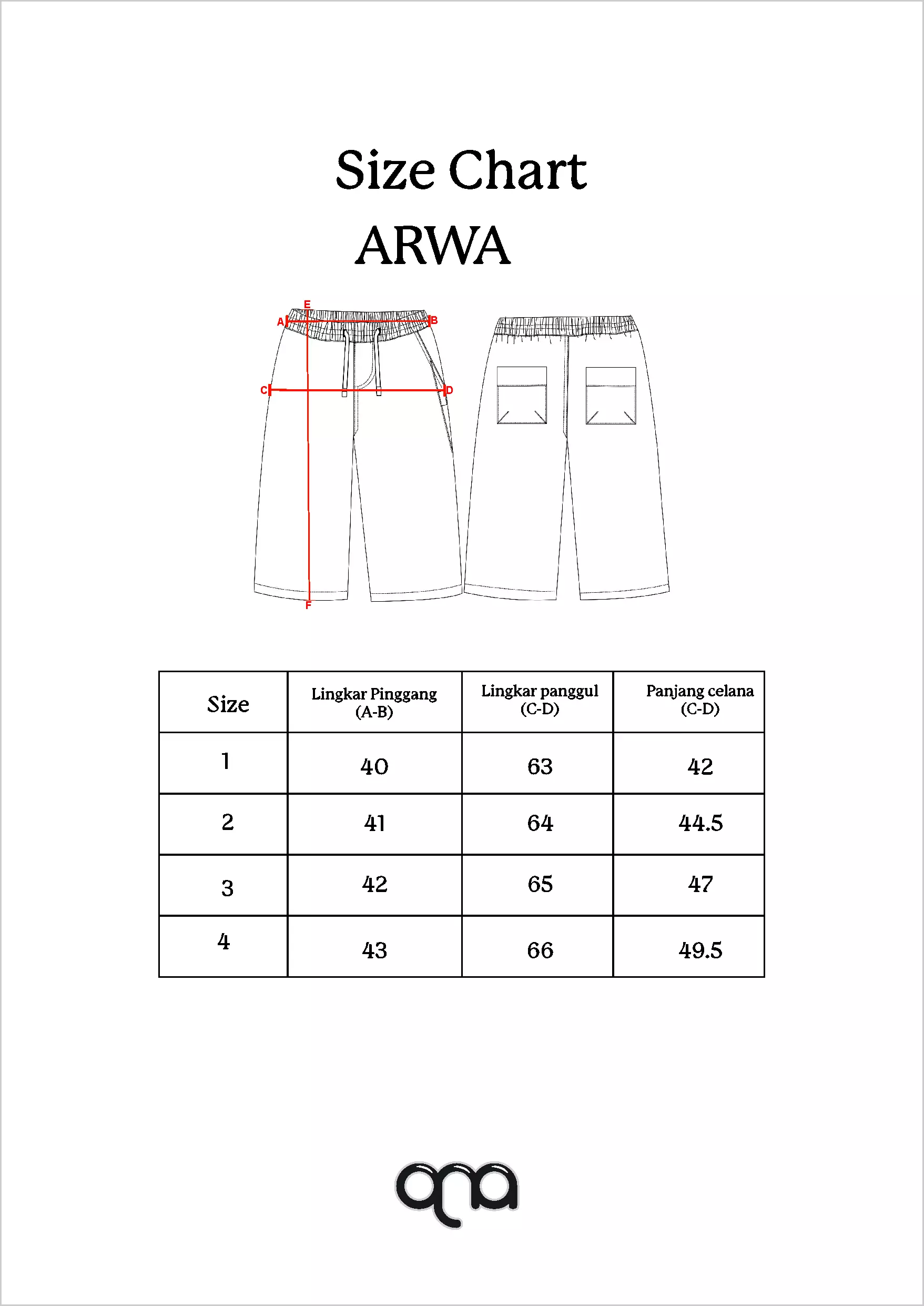 Qna Girl Arwa Celana Panjang Katun Anak Beige