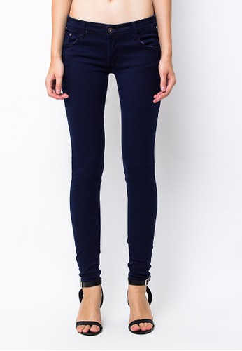 Dahlia Ladies Soft Jeans Fit Navy - Stretch