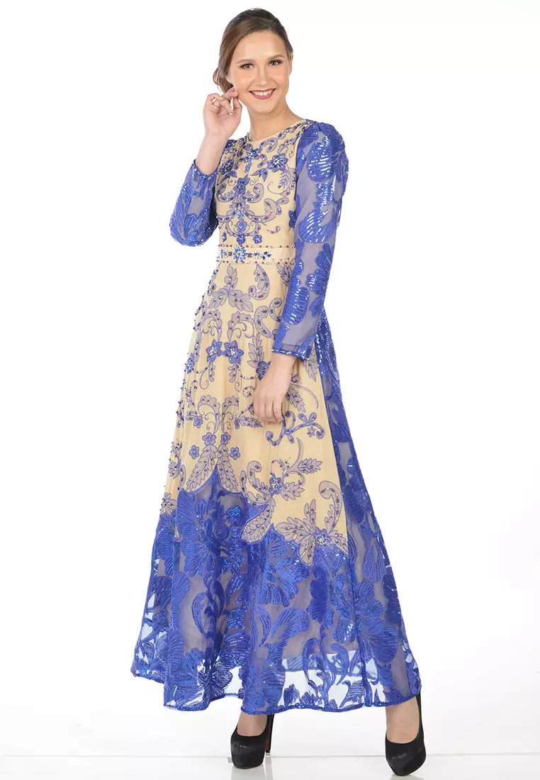 Bibiq Gamis Tile Bordir