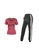 B-Code red ZYS2027- B-Code Lady Quick Dry Running, Fitness and Yoga Sports Top and Joggers Set (Red) 9031CAA6C3F149GS_4