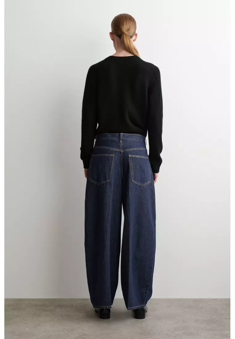 TWINE BARREL-LEG JEANS
