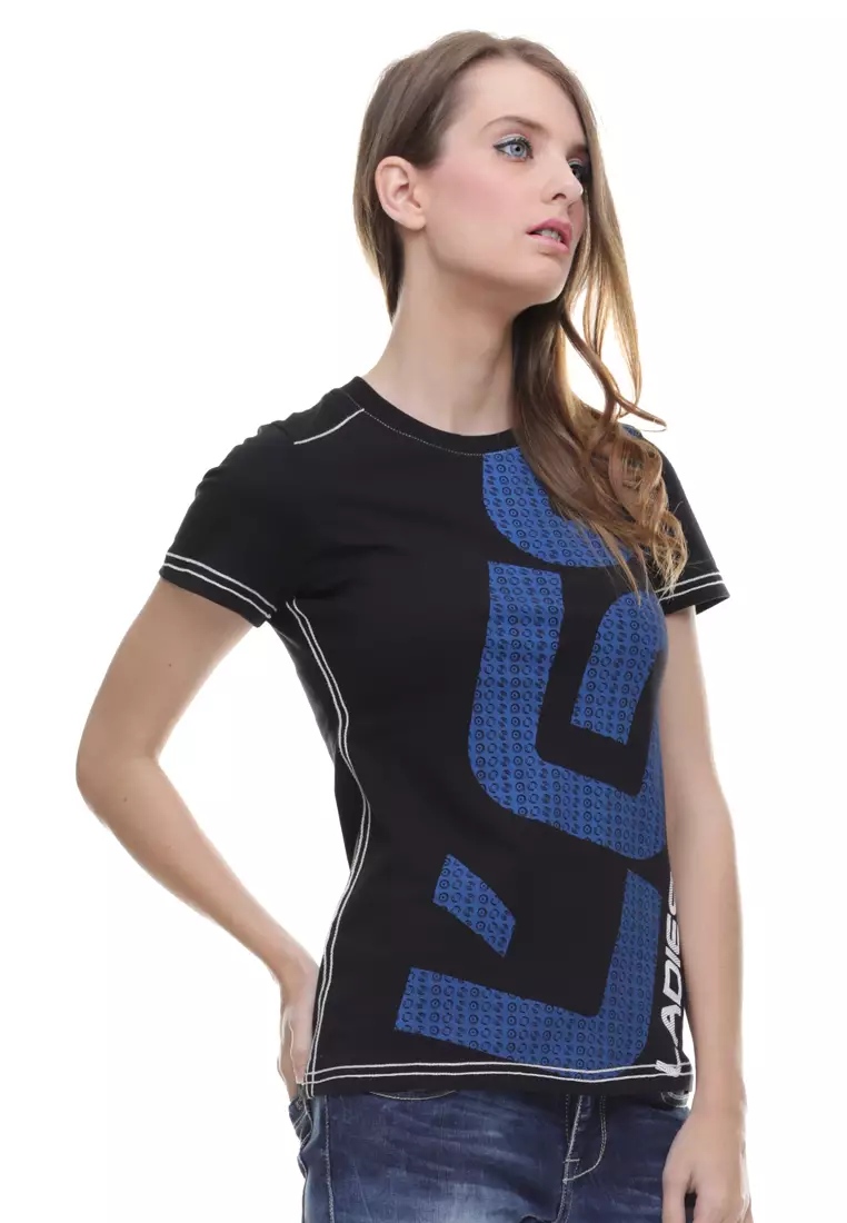 LGS - Regular Fit - Kaos Wanita - Ladies Logo - Hitam - LTS.555.T846M.018.C