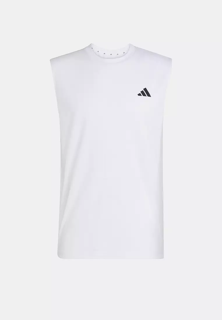 Gym & Training WORKOUT ESSENTIALS FEELREADY SLEEVELESS T-SHIRT Men White KD5424