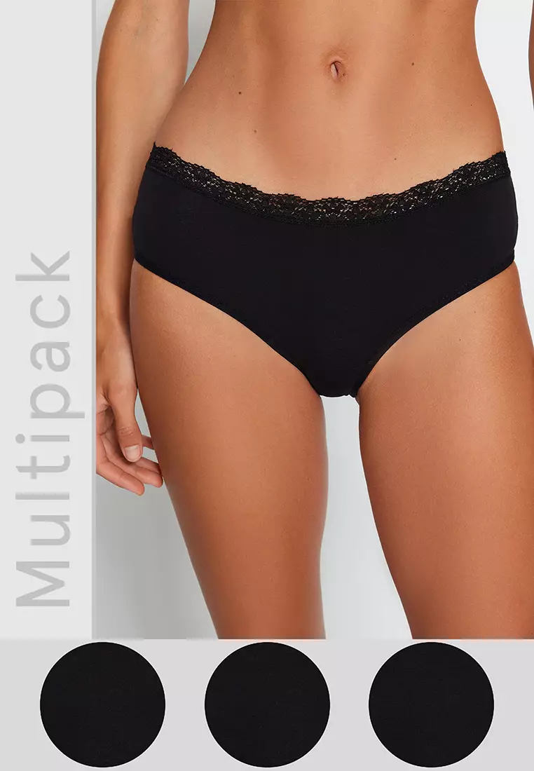 Women's Gilly Hicks Lace String Cheeky 3-Pack