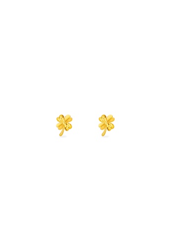MJ Jewellery gold MJ Jewellery Clover Leaf Gold Earrings S165, 916 Gold 5A69CAC6BFFA7CGS_1