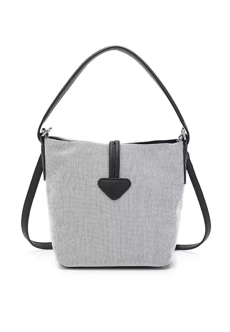 Women's Top Handle Bag / Sling Bag / Crossbody Bag - Black