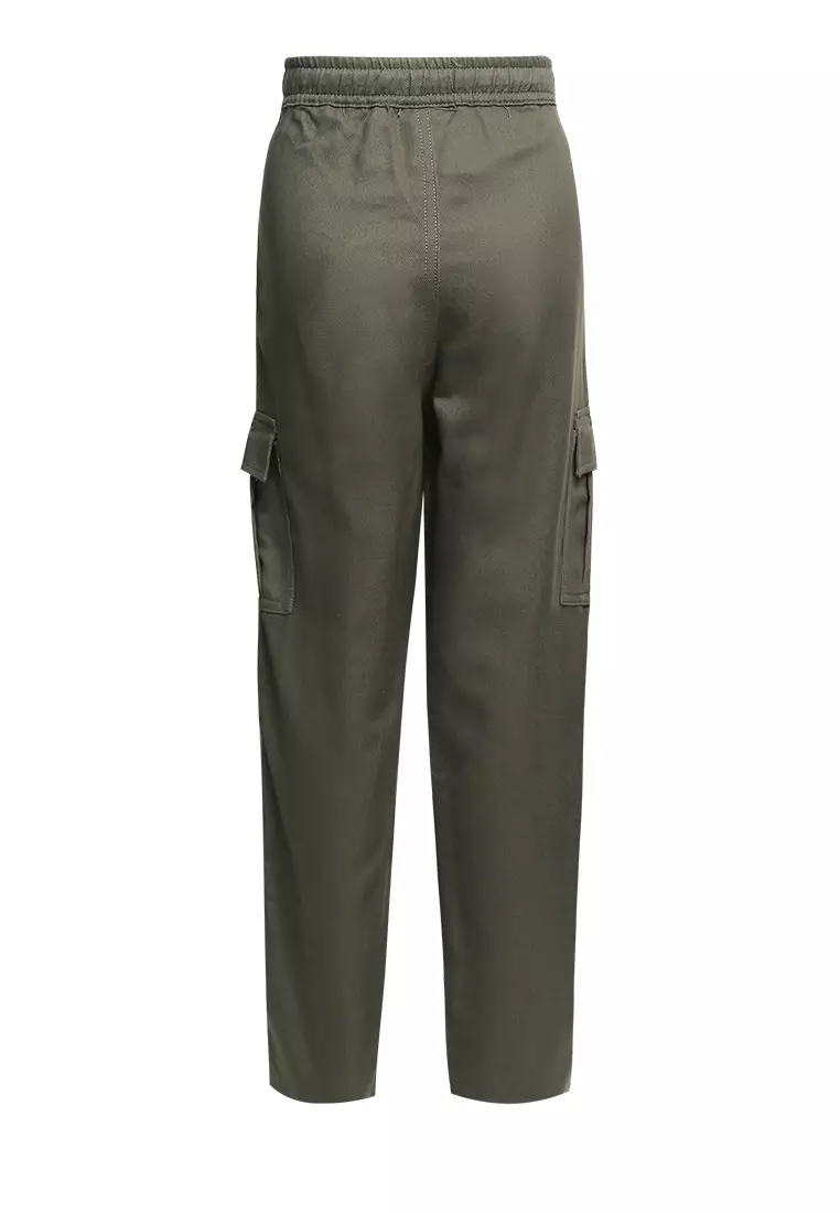 Pito Dito Boy Dublin Celana Panjang Cargo Anak Hijau Tua - Size 4