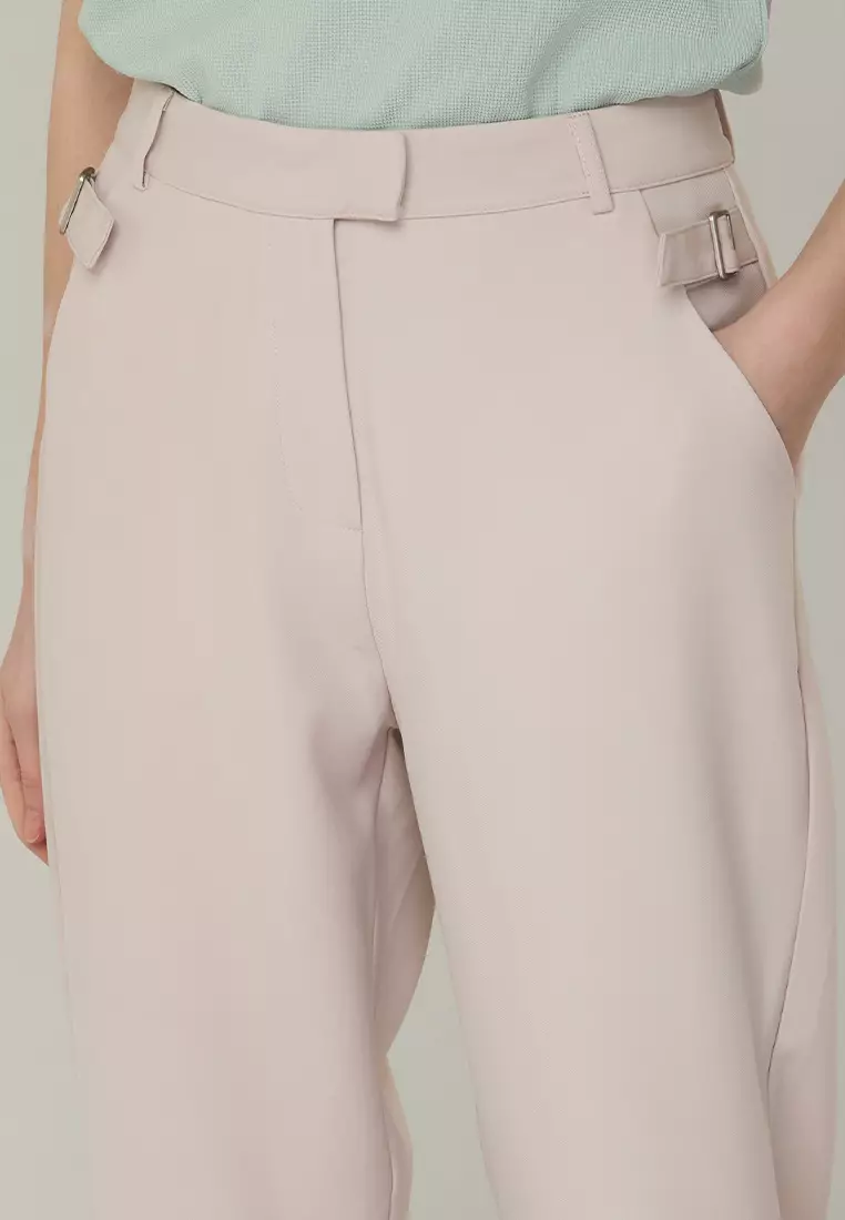 Jhayne Slim-fit Pants with Buckle Detail