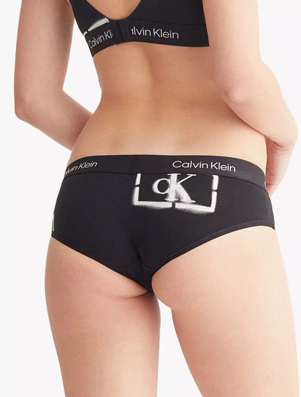 Calvin Klein Underwear Hipster 'Boyshort' em Preto