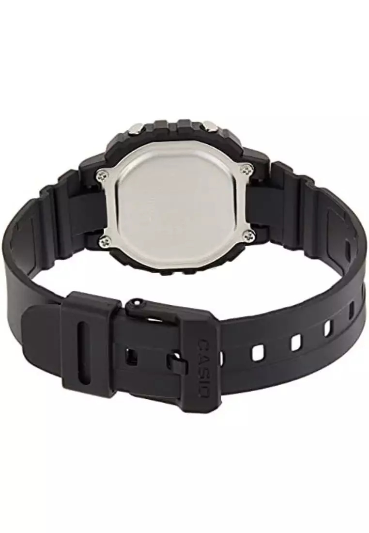 Kids Digital Watch LA20WH-1A Black Resin Band Watch for kids