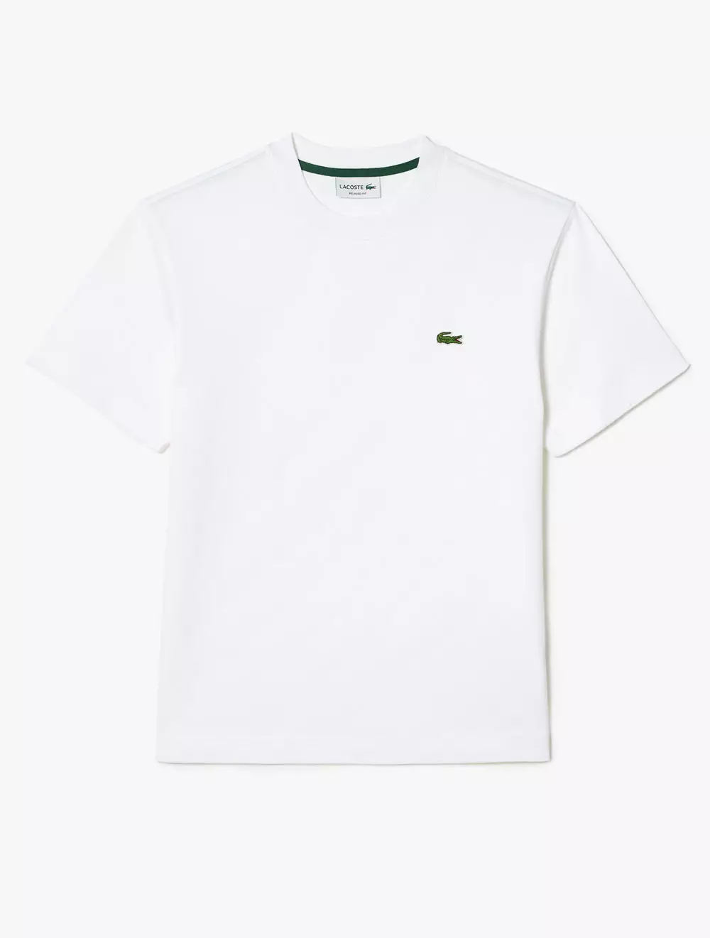 Jual Lacoste Relaxed Fit Cotton T-shirt - White Original 2024 | ZALORA ...