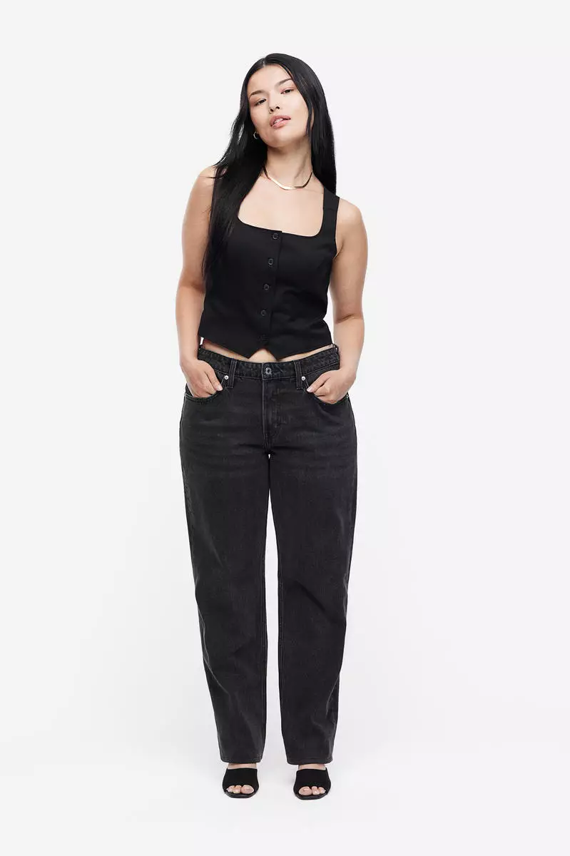 Curvy Fit Straight Regular Jeans