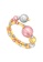 TOMEI TOMEI Lusso Italia Baubles Glam Collection Tri-Tone Ring, Yellow Gold 916 F42A6AC83BAF4BGS_1