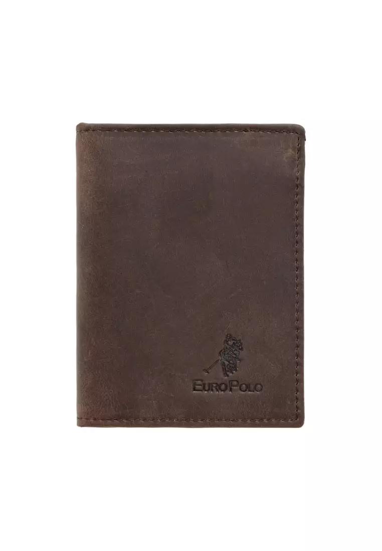 Euro Polo Crazy Horse Leather Flip ID Card Holder EWB 40360