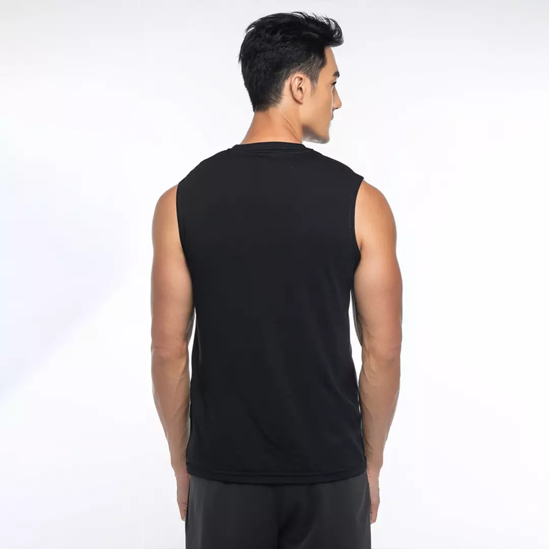 MTX48 Kaos Sleeveless Pria Tema Gym "just keep lifting" instacool SVN hitam