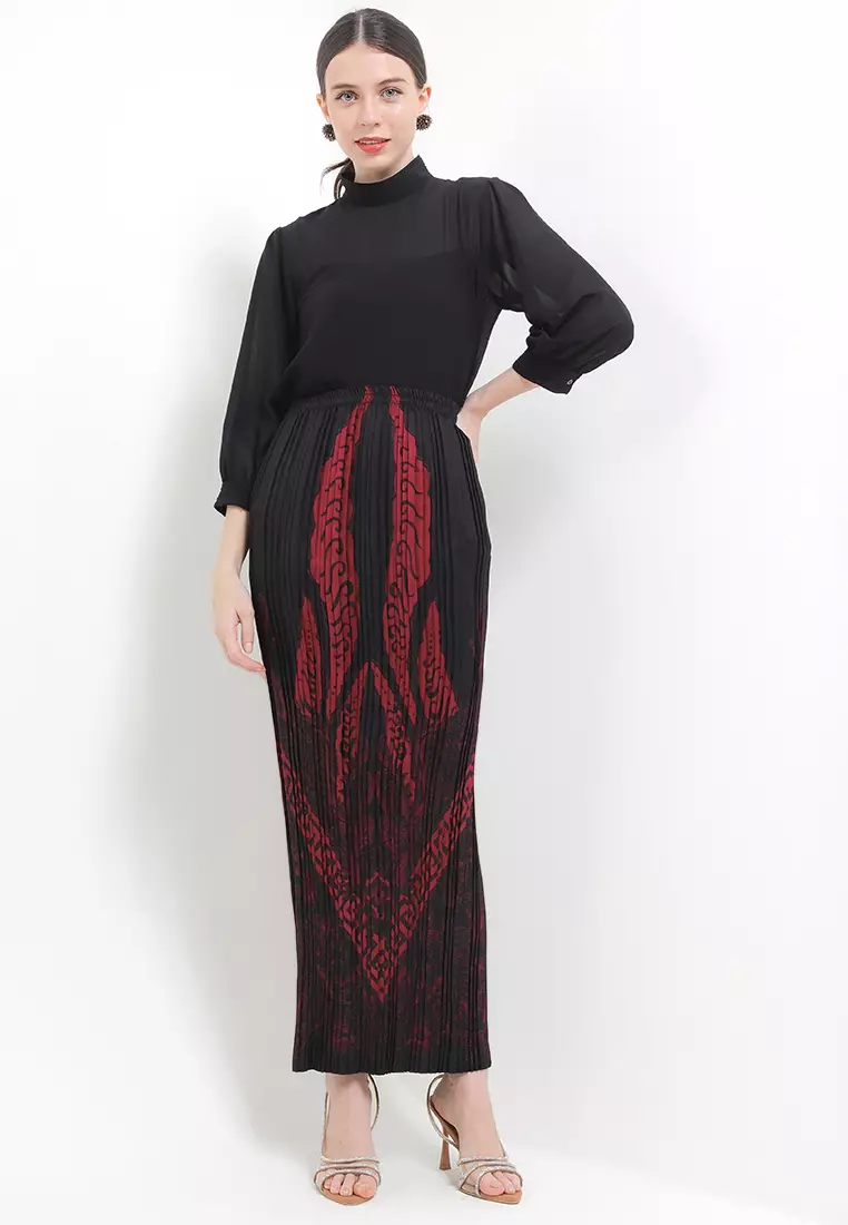 Rok Plisket Batik Sulur