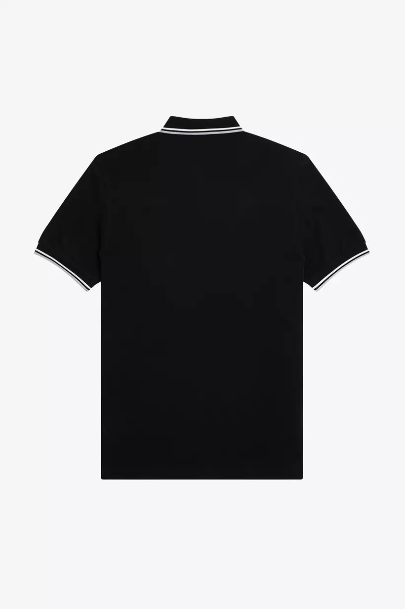 Fred Perry M3600 Twin Tipped Fred Perry Shirt (Black / Ecru / Limestone)