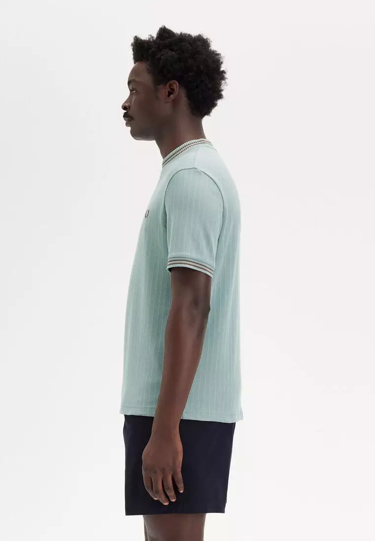 Buy Fred Perry Fred Perry M8679 Ribbed Jersey T-Shirt