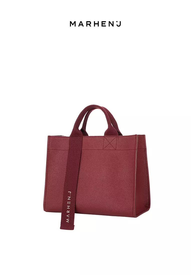 CINDY Vegan Leather Crossbody Bag Burgundy