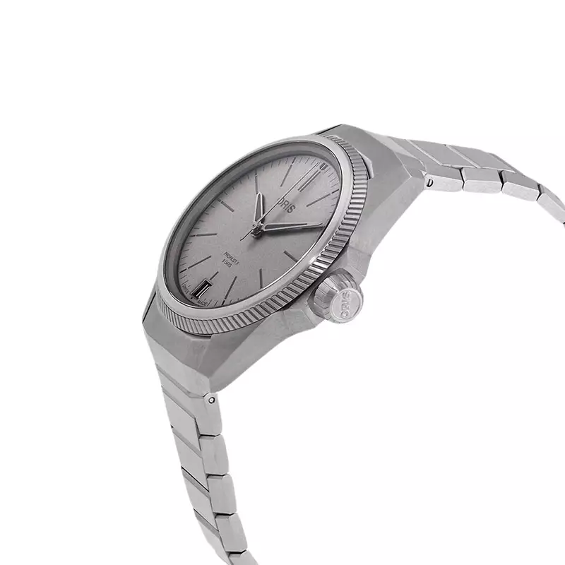 Jam Tangan Pria Oris Pro Pilot X Calibre 400 01-400-7778-7153-07-7-20-01TLC Automatic Grey Dial Titanium Strap