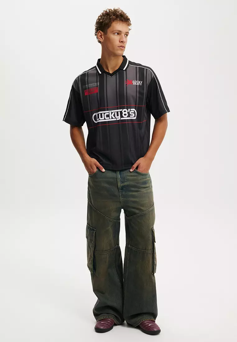 Cropped Sports Jersey Top