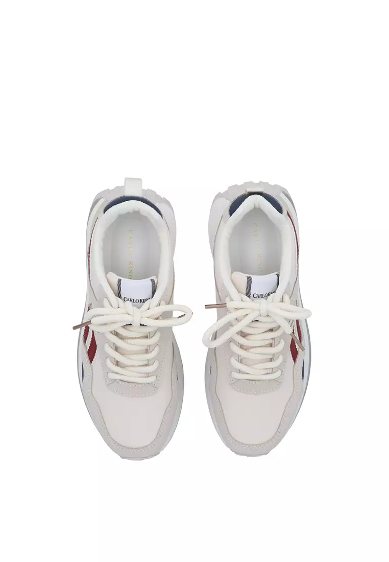 Medium Beige CR Lyra Crossline Platform Sneakers