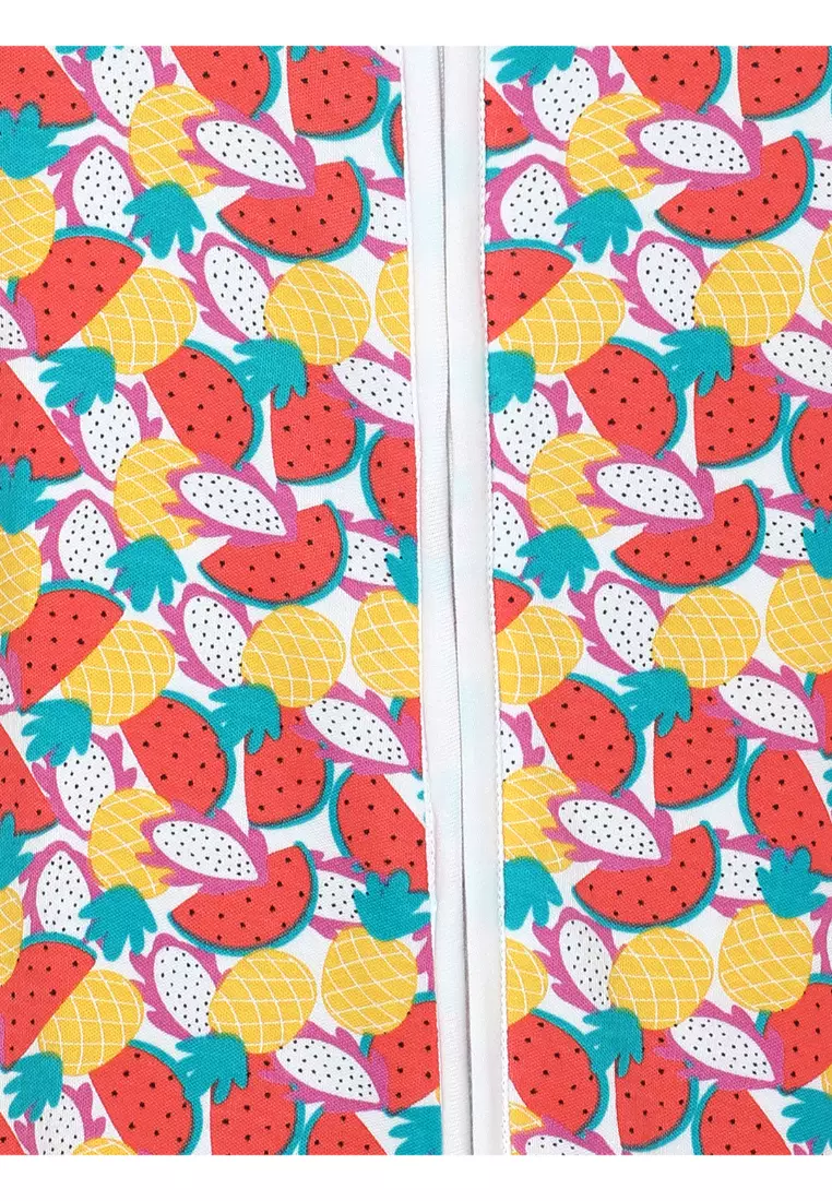 The Mom Store Fruitilicious Infant Zipper Romper - Multi
