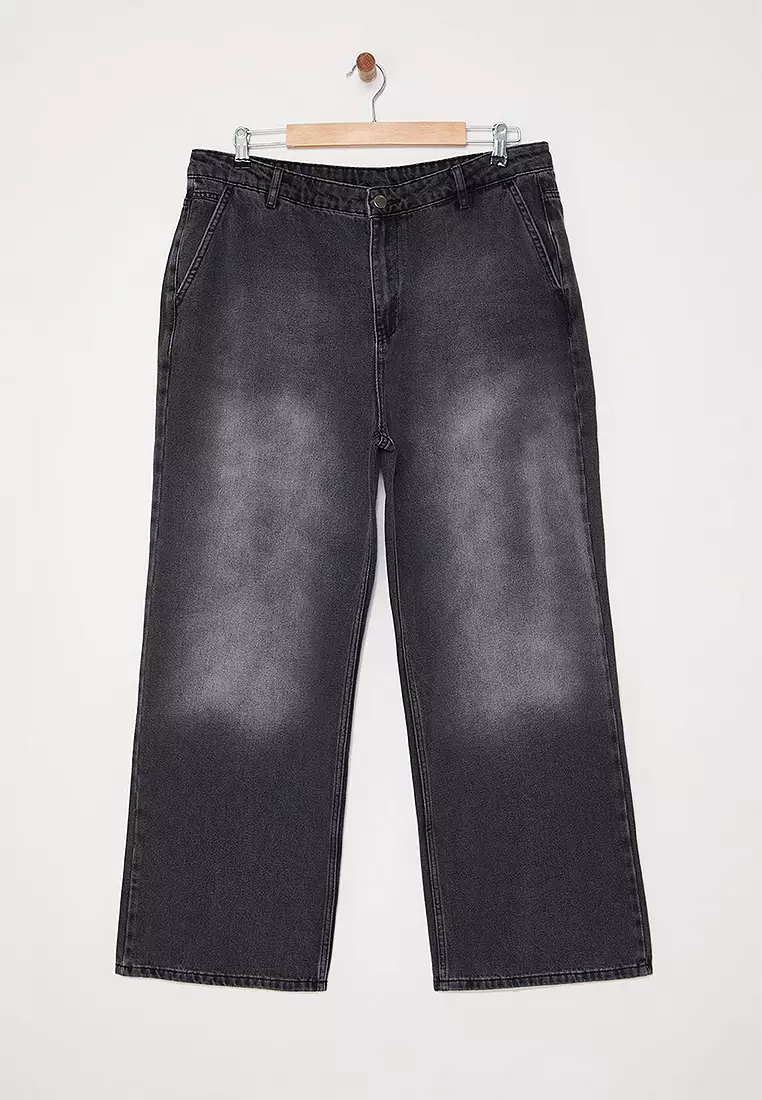 High Waist Wide Leg Plus Size Wide Leg Jeans