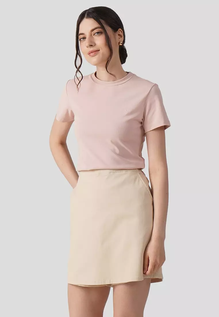 Soft Rib Crew Neck T-Shirt