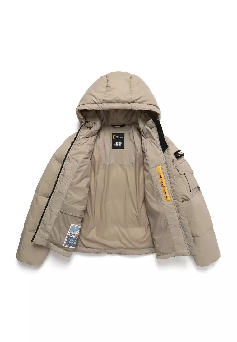 Women's GOLDEN MOLE Cropped Hooded Down Jacket