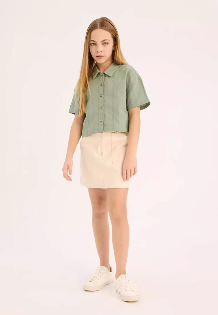Jual DeFacto Gabardine Skirt Original 2026 | ZALORA Ind…