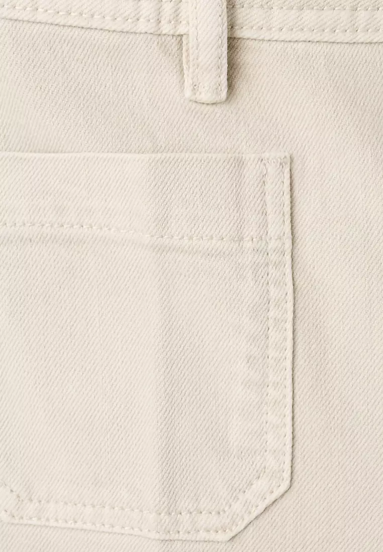 Wide-Leg Jeans With Pockets